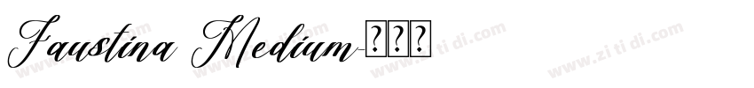 Faustina Medium字体转换